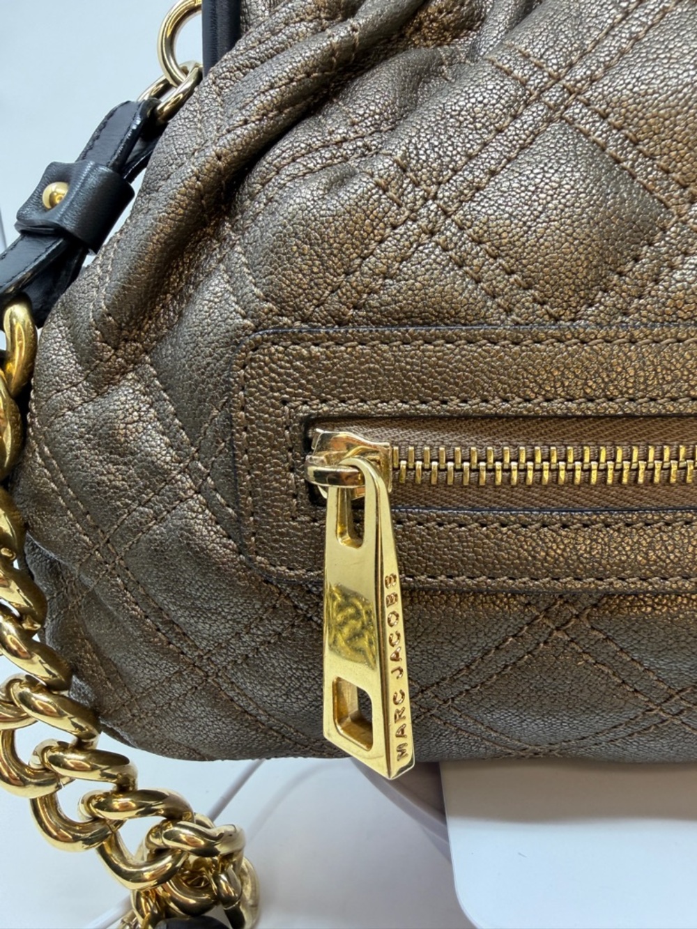 Marc Jacobs Vintage 2010 Archive Metallic Bronze Little Stam Bag - Picture 13 of 17